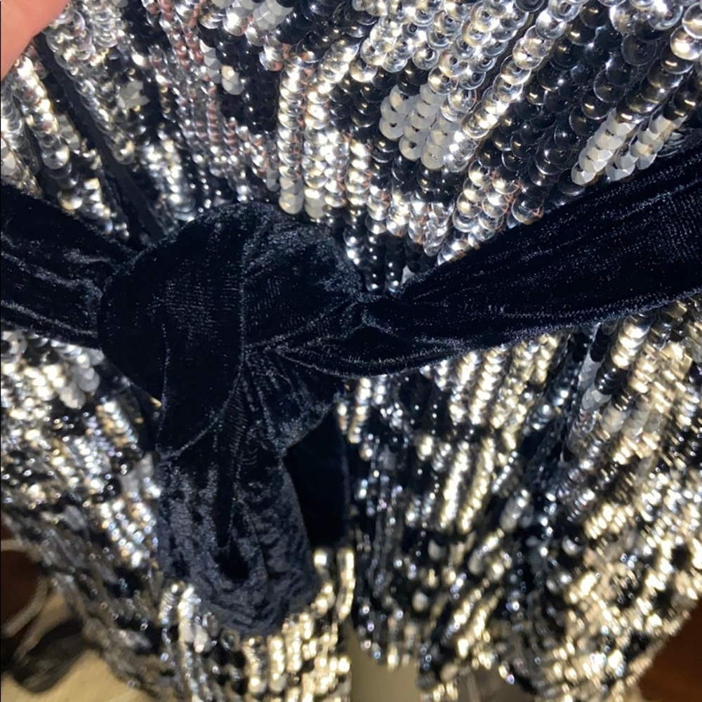 Retrofête Animal Print Sequin Robe Dress - Picture 6 of 9